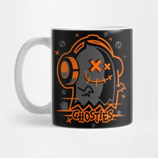 Ghosty Bones Orange Mug